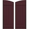 Ekena Millwork Americraft 6-Board (2 Batten) Wood Joined Board-n-Batten Shutters w/Ellipt Top, ARW101BE621X77WRH, PR ARW101BE621X77WRH - alternate 1